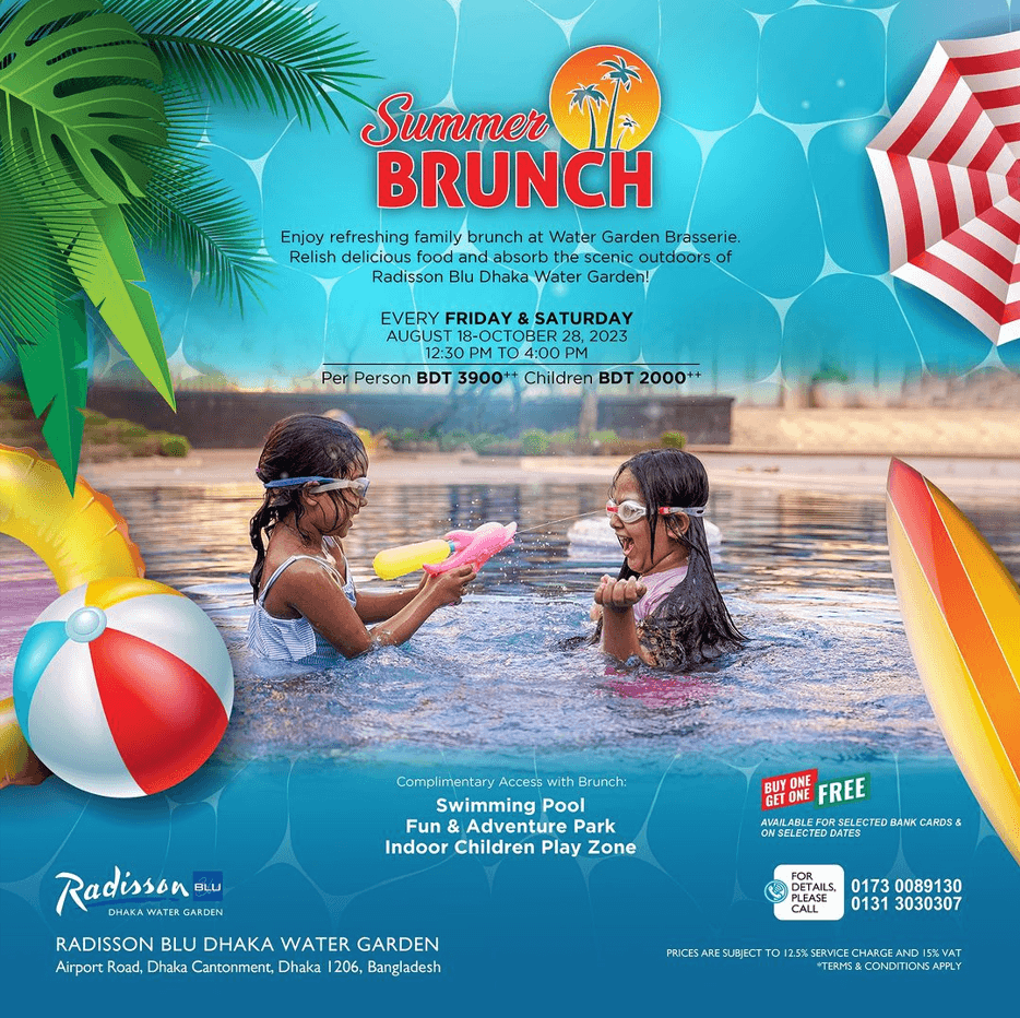 Indulge in the taste of a sparkling summer brunch @ Radisson Blu