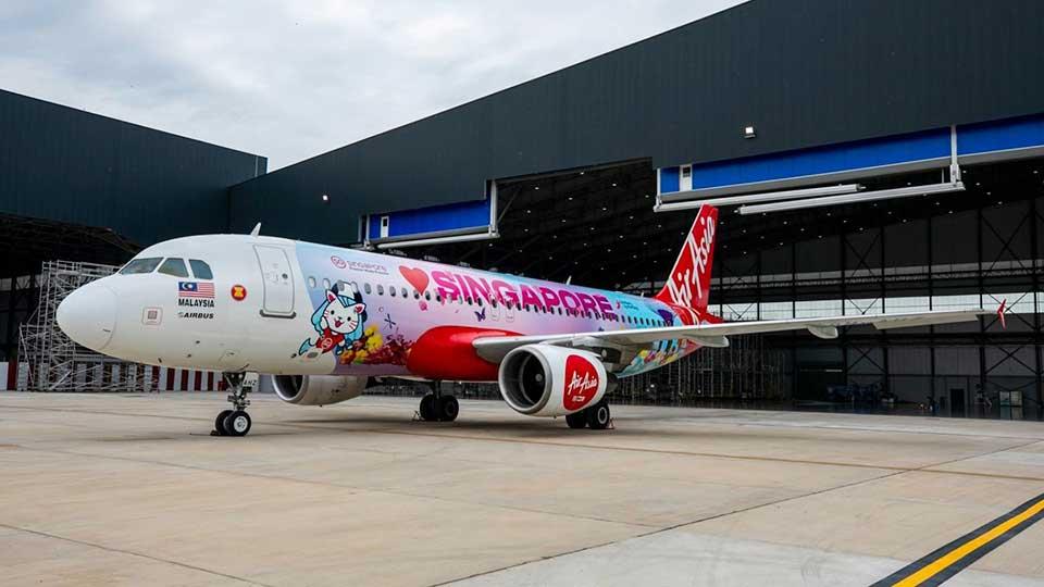 AirAsia unveils ‘Love, Singapore’ aircraft to boost regional tourism