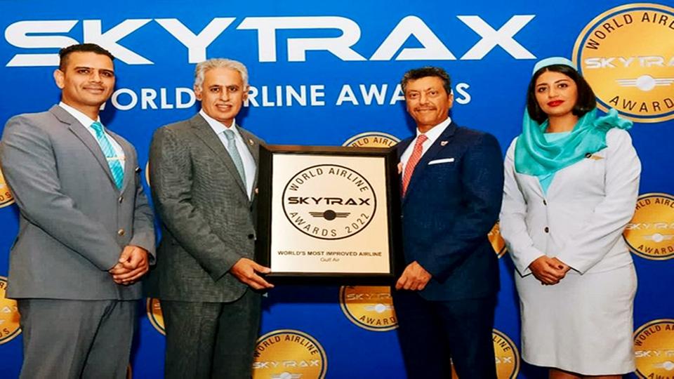 Gulf Air bags “World’s Most Improved Airline” award by Skytrax