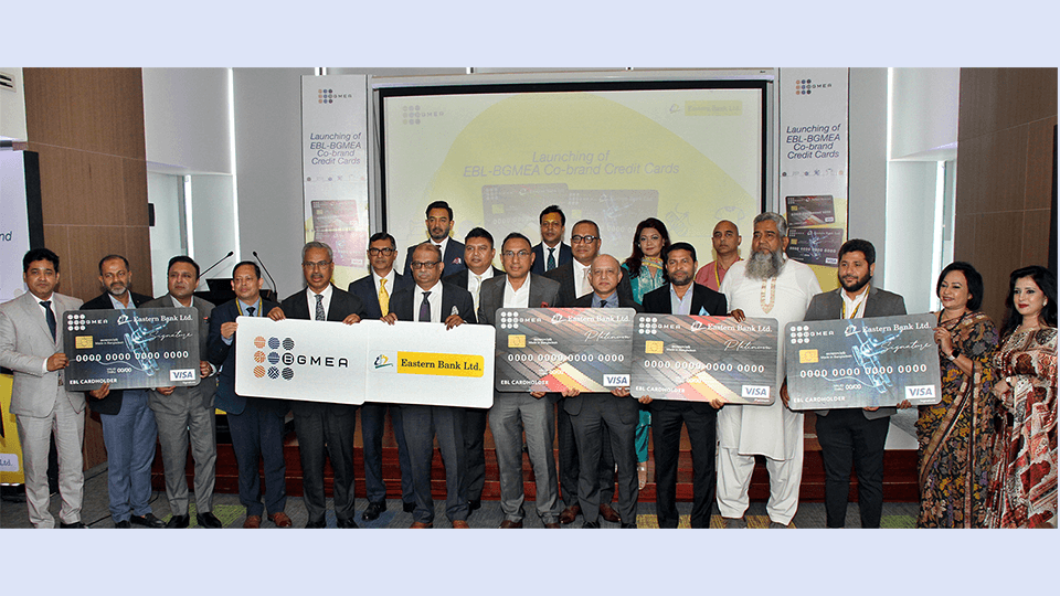 EBL launches Co-branded Visa Credit Card with BGMEA
