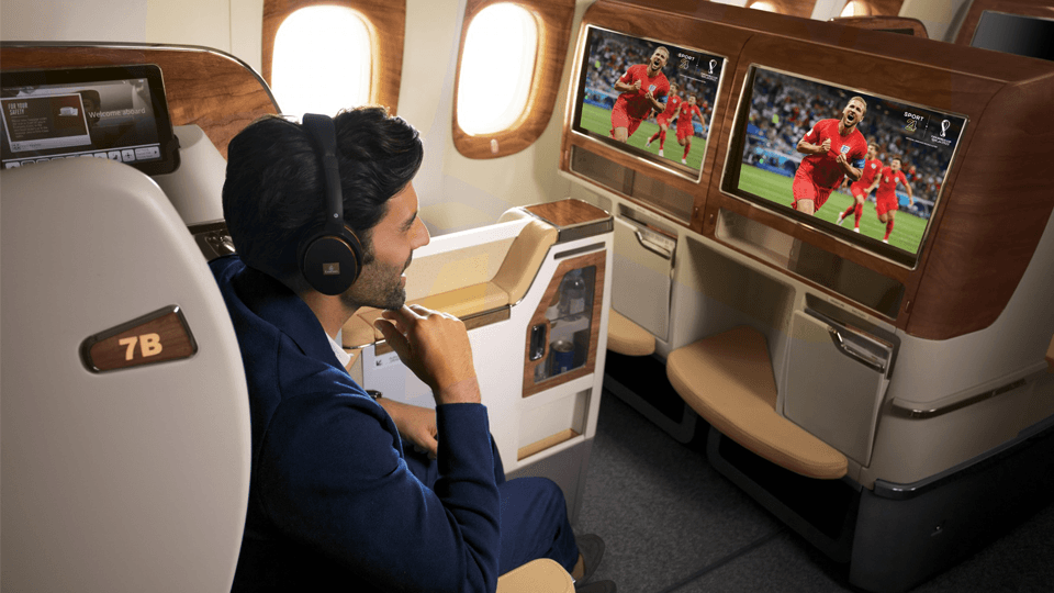 Emirates offers live FIFA World Cup matches on board