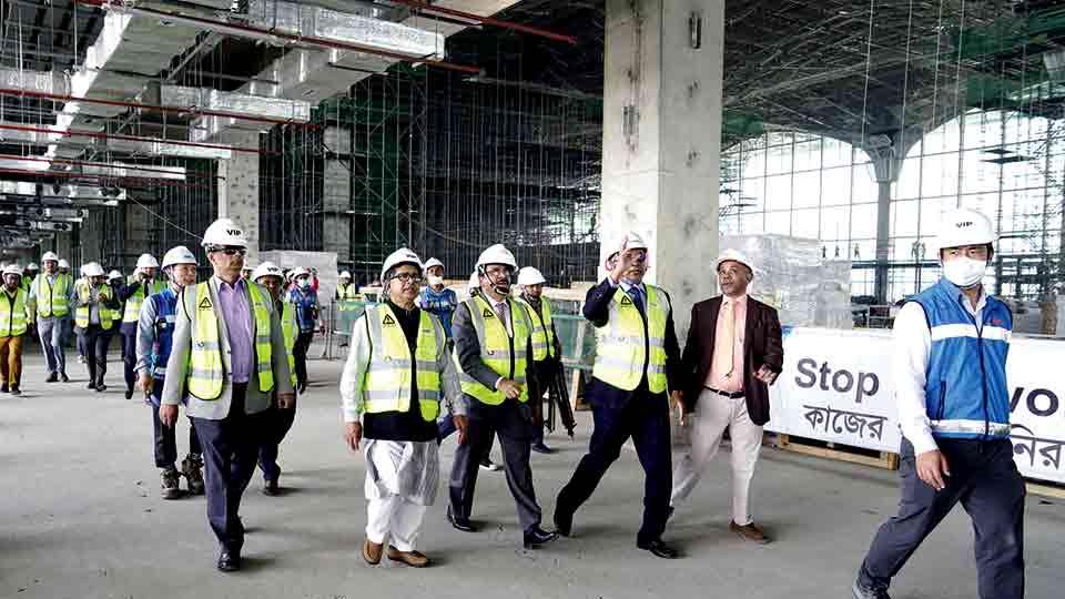 Dhaka Airport Third Terminal construction 60pc complete: Mahbub Ali