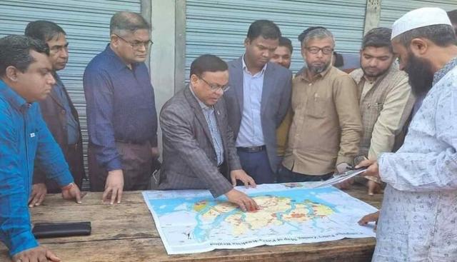 কলাপাড়া–আমতলীতে বিমান বন্দরের সম্ভাব্য জায়গা পরিদর্শন