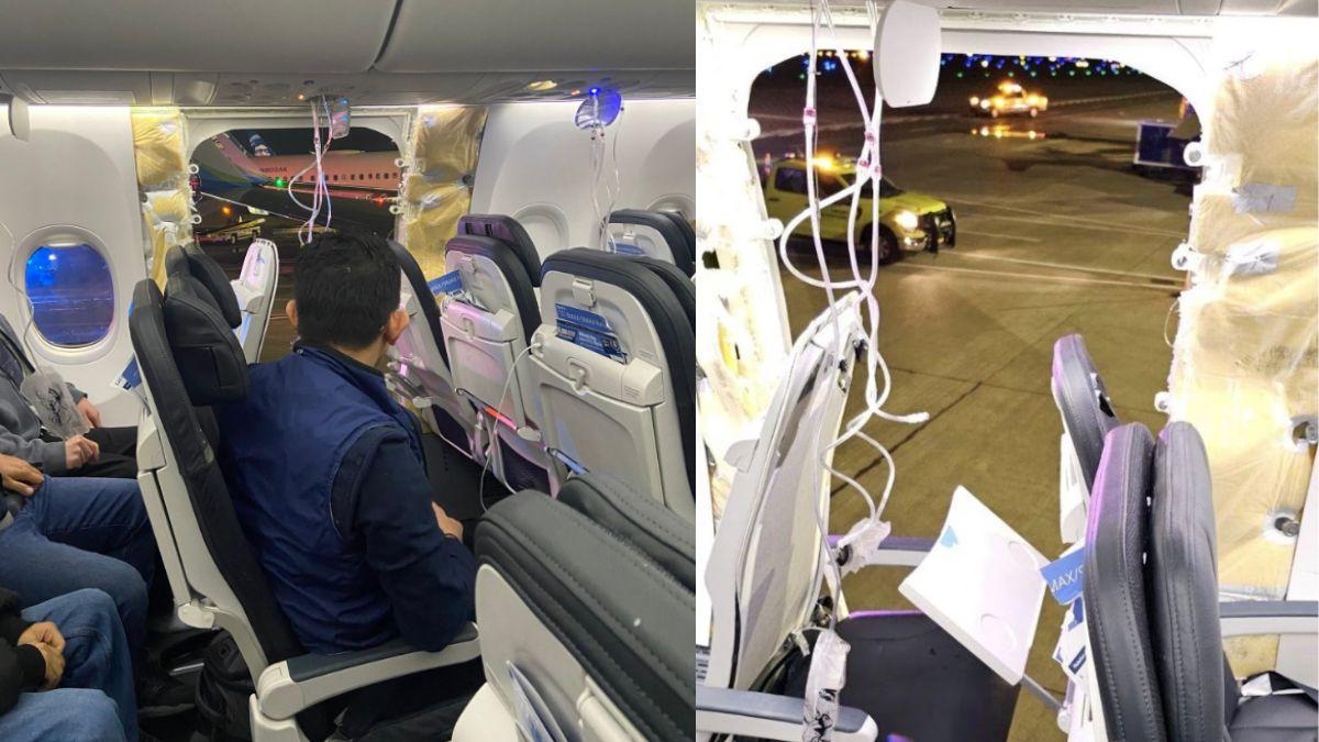 Alaska Airlines window blows out in mid-air, makes emergency landing
