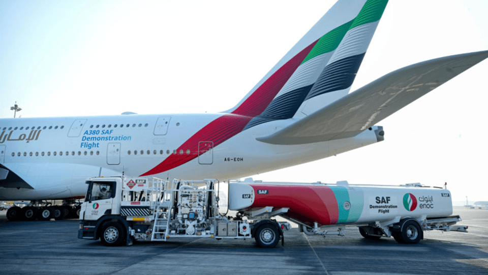Emirates world’s first airline to operate A380 demonstration flight with 100% SAF