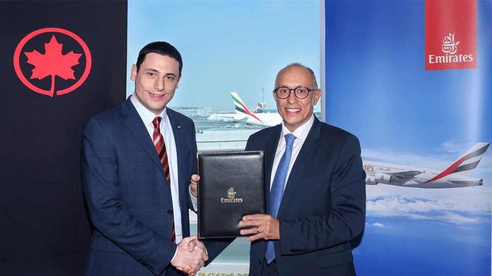 Joint loyalty program of Emirates and Air Canada launched