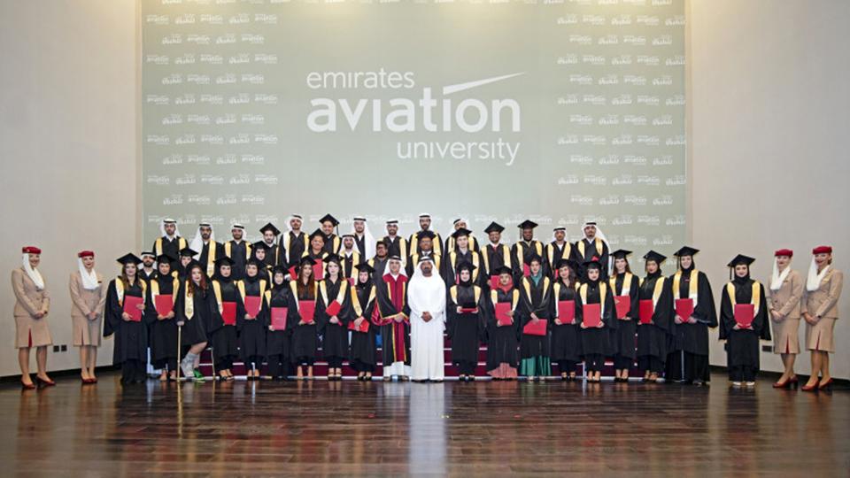 Over 300 future aviation leaders graduated from Emirates Aviation University