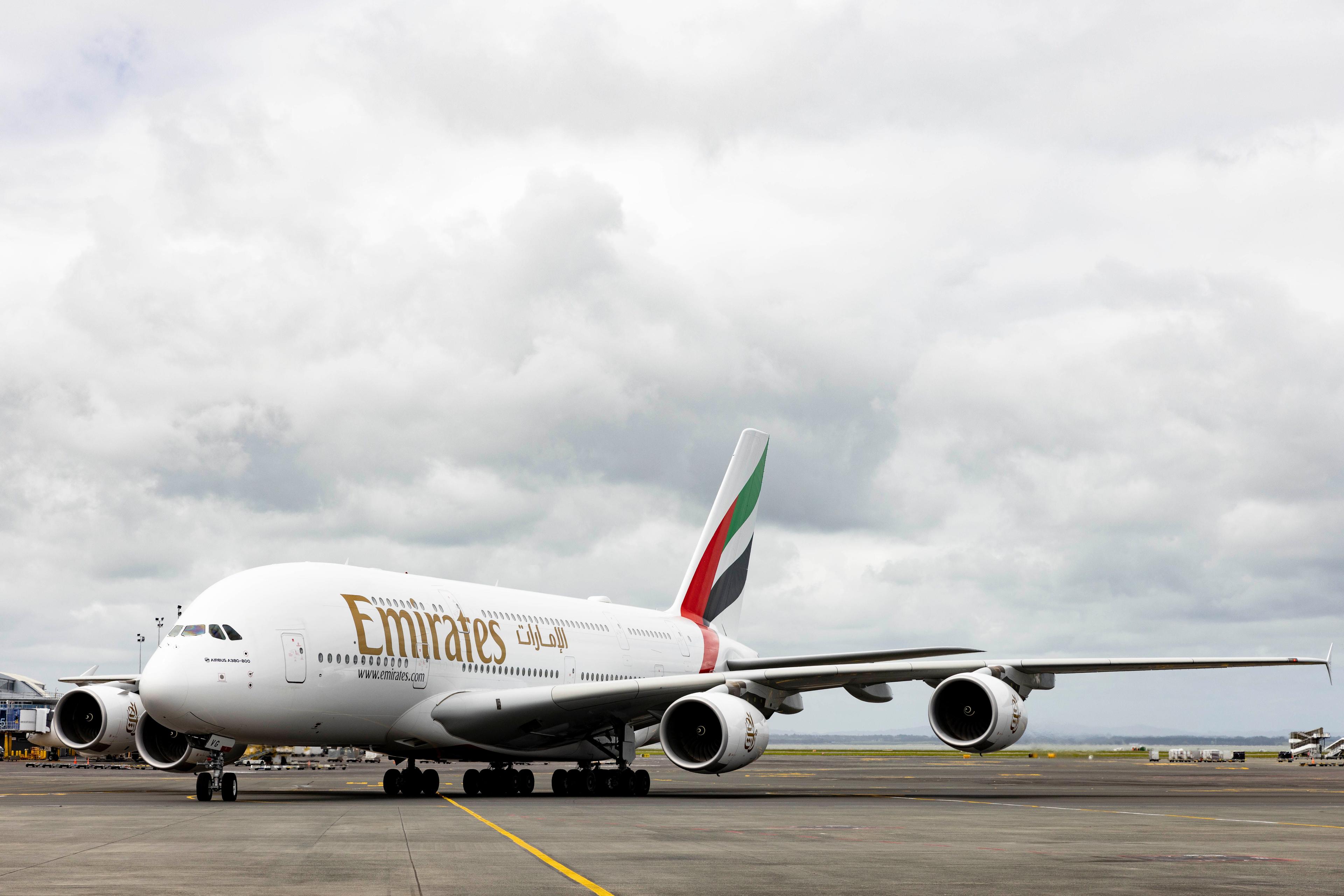 Emirates’ A380 lands in New Zealand