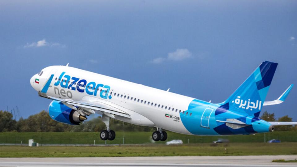 Jazeera Airways flying from Kuwait to Sphinx Int’l Airport in Egypt