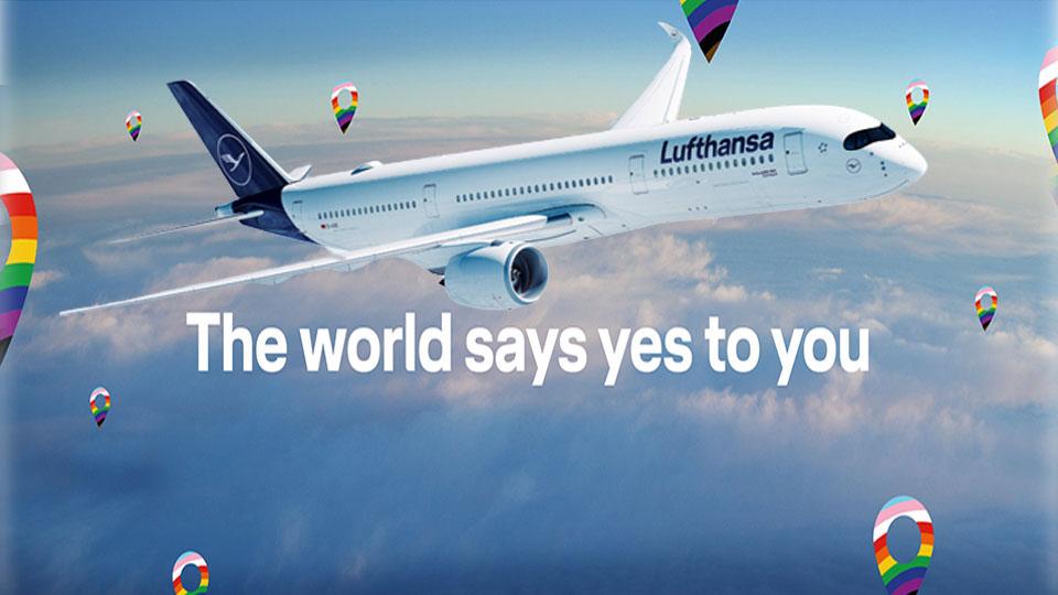 Lufthansa begins "The World Says Yes to You" pride campaign