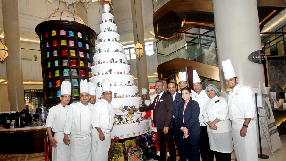 Country’s tallest Christmas tree cake at InterContinental Dhaka