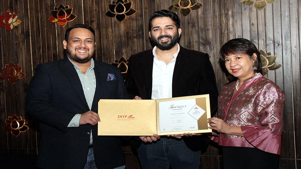 City’s popular restaurant Laughing Buddha crowned with Thai Select Certificate