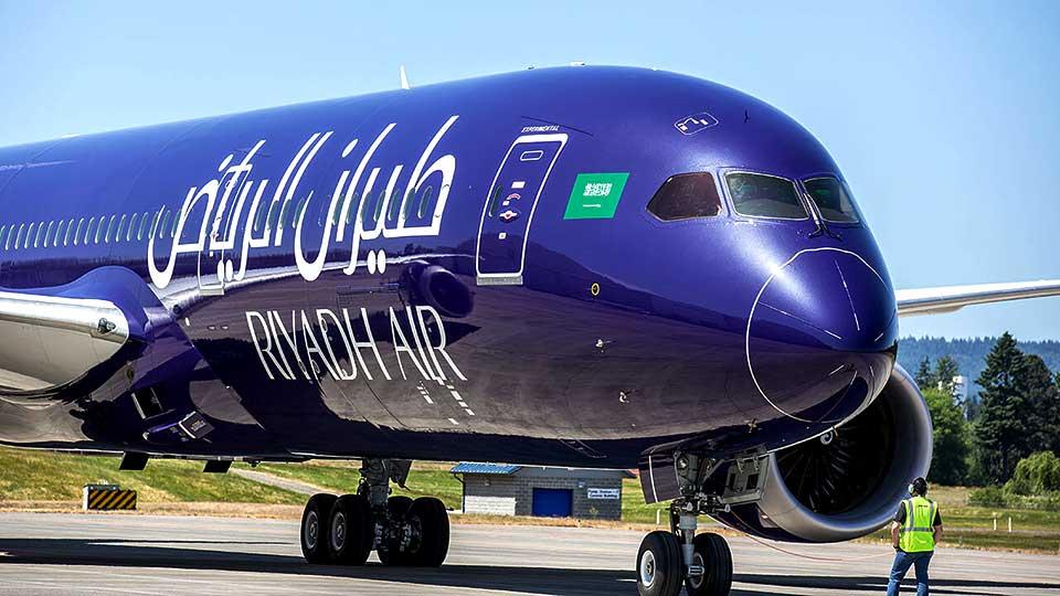 Riyadh Air Dreamliner launches new livery with 'historic' flight