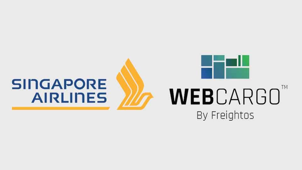 Singapore Airlines’ cargo capacity now available on Freightos' WebCargo platform